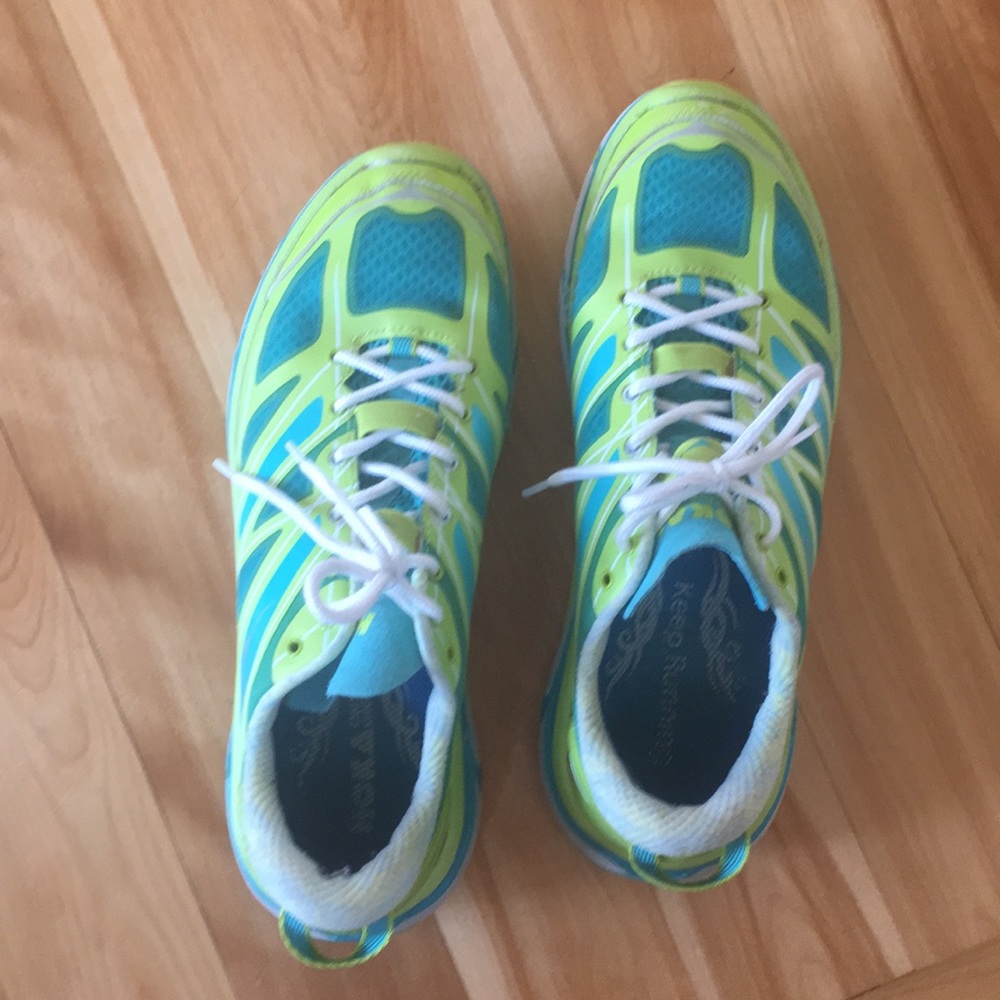Hoka running shoes.